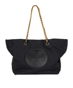 Ella Chain Tote, Nylon, Black, MIC, 2*
